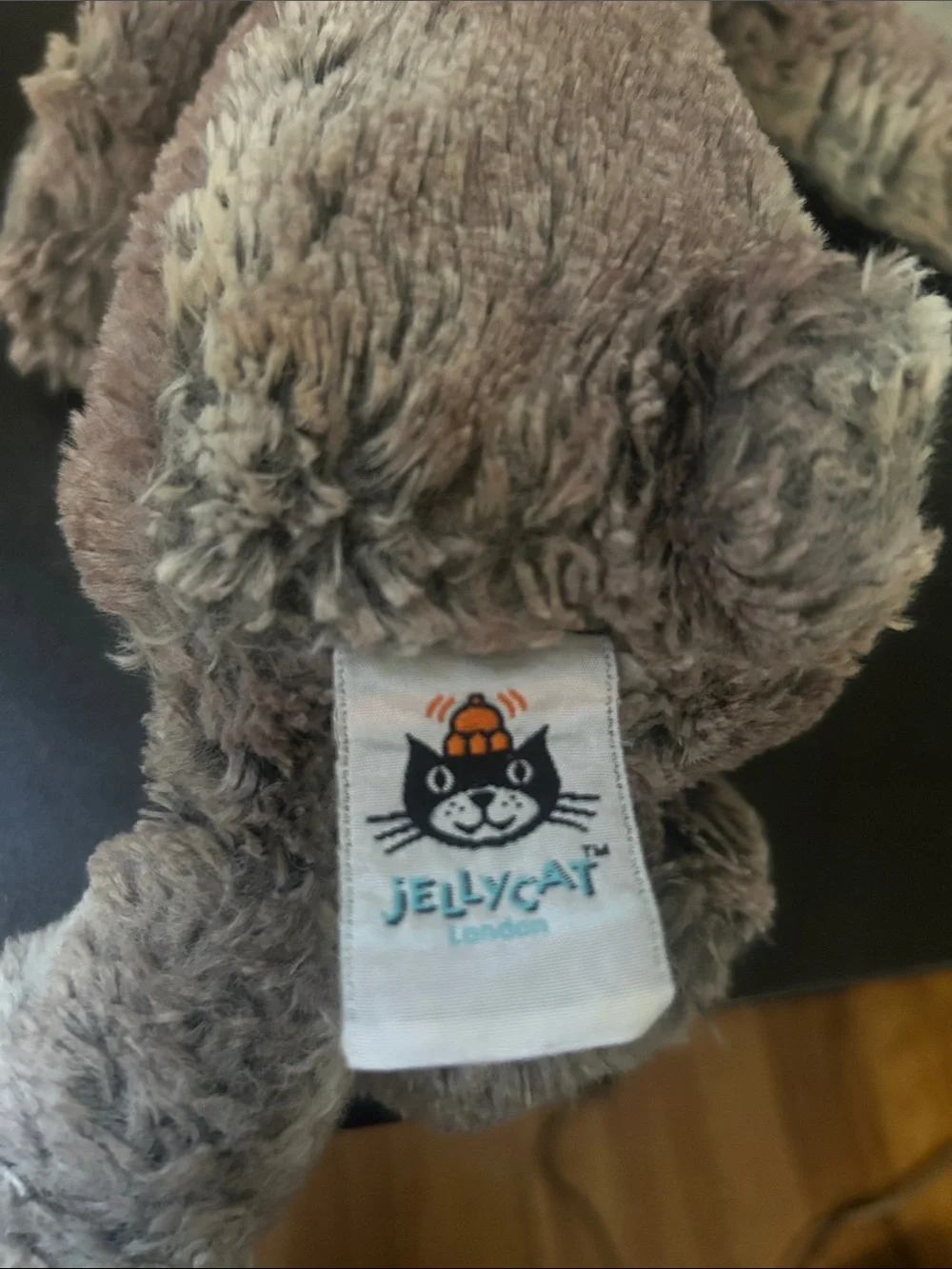 Jellycat Plush Bashful BunnyToy in Brown and Cream